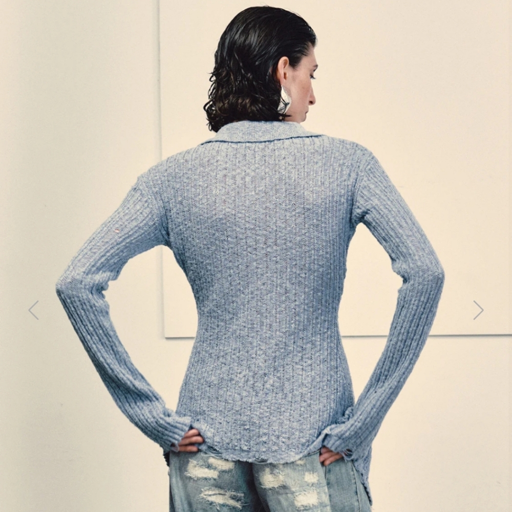 NWT URBAN REVIVO SKATER SKINNY KNITTED CARDIGAN - Picture 4 of 9
